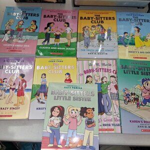 Baby-Sitters Club 9 Graphic Novel LOT 1 2 4 6 7 10 & Little Sister 2 4